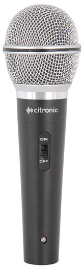 Citronic DMC03 Dynamisches Gesangsmikrofon inkl. Kabel und Koffer für DJ-PA-Karaoke